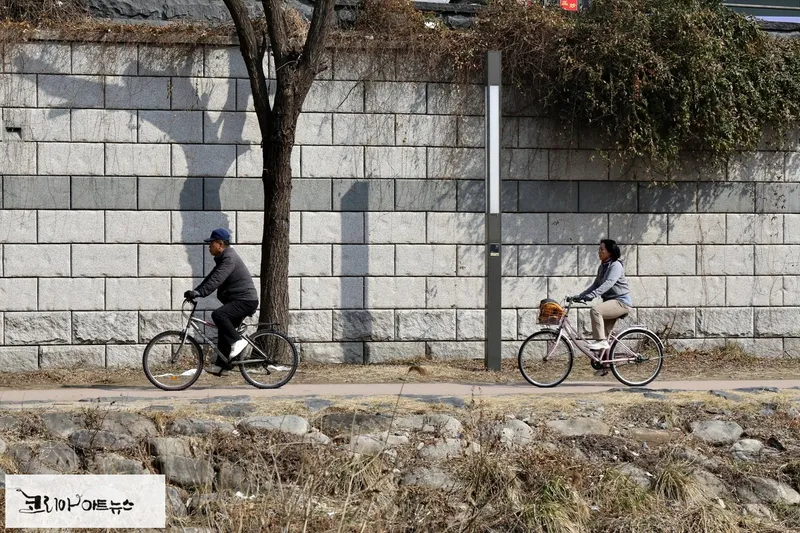 자전거를 즐기는 사람들