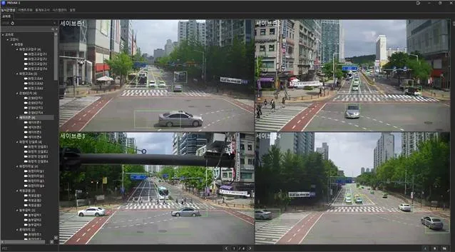 ▲ 화정로 교통상황 검지 중인 스마트교차로 시스템