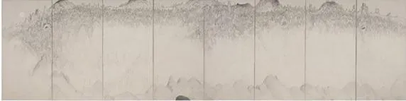 김선두, 《금강지춘》, 2025, 장지에 먹, 140.0×560.0cm
