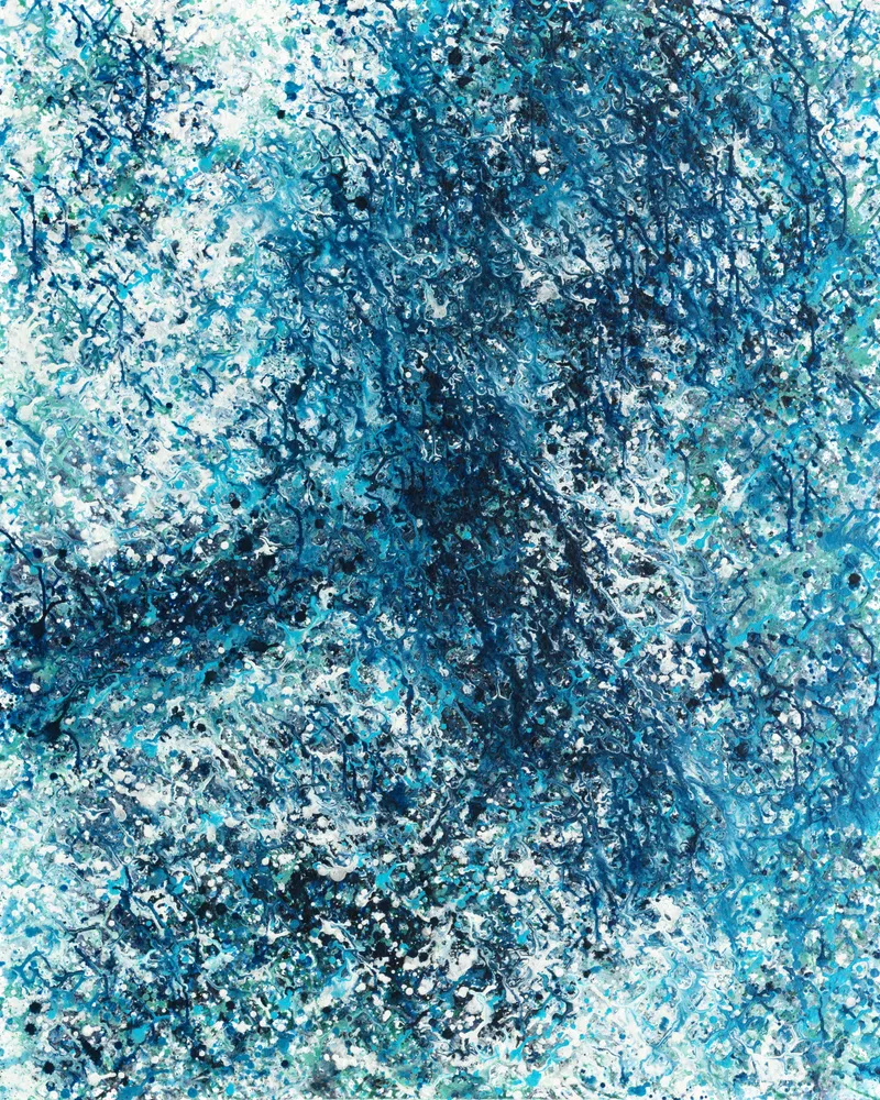 김정미.구속사, 162.2x130.3cm, 캔버스에 안료와 미디움, 2024. / 작가 제공