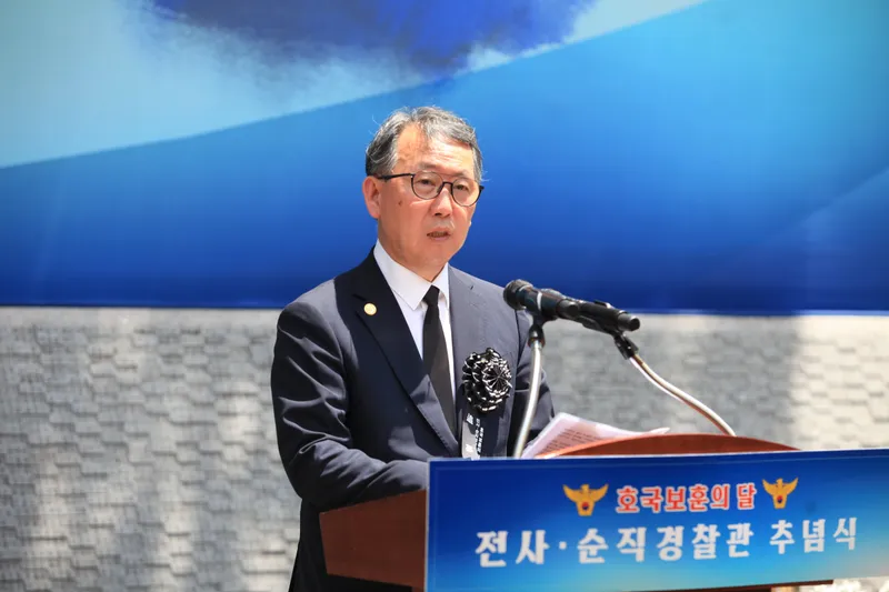▲ 오승기 한국경찰유족회장. [사진 : 이청강 기자]