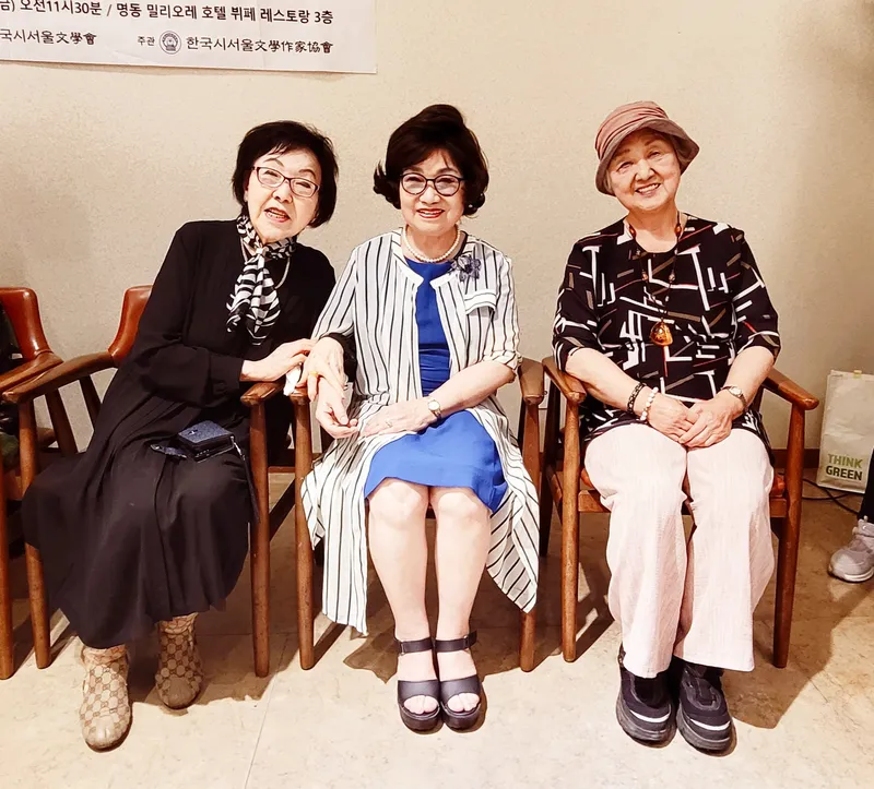 ▲ 다보람 수석부회장, 장충열 교수, 오경자 상임고문