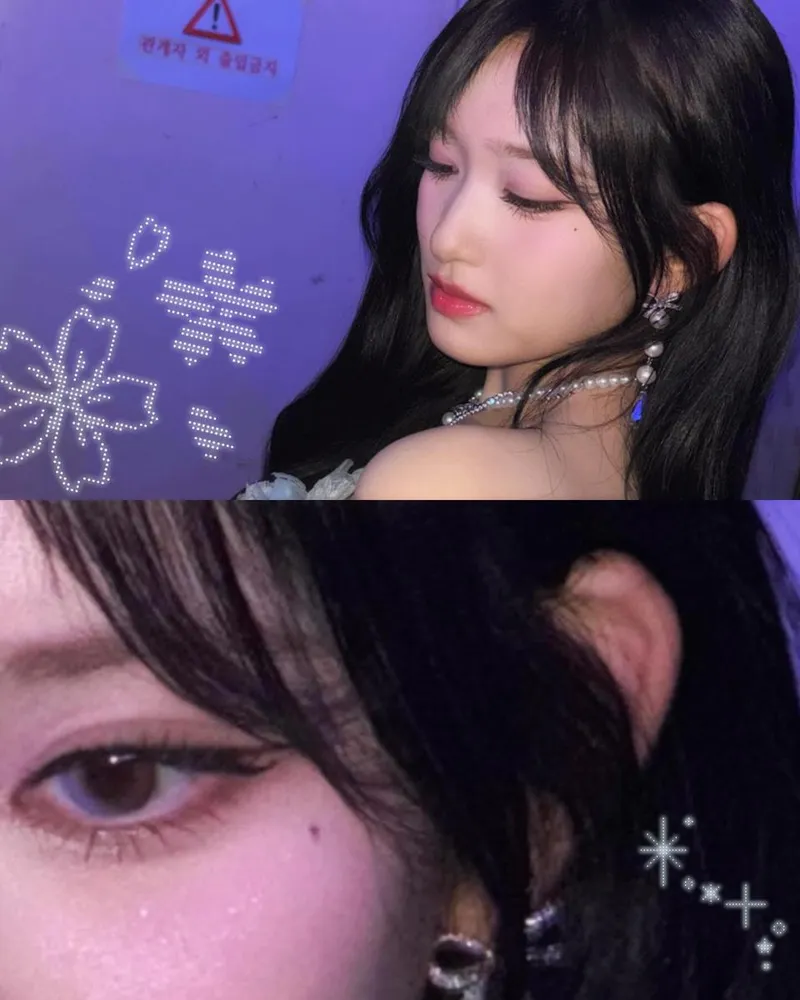 “보라빛 눈빛+진주 귀걸이”…아이브 이서, 몽환 속 고요→시선 멈추게 한 압도 / 걸그룹 아이브 이서 인스타그램