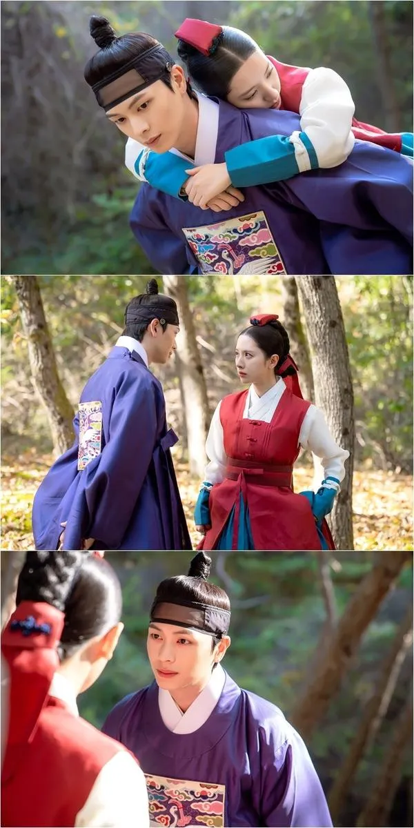 “심장 간질이는 눈빛”…육성재·김지연, ‘귀궁’ 어부바 순간→첫사랑 설렘 폭발 / SBS
