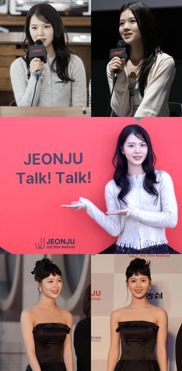 “드레스 속 담긴 결의”…최명빈, ‘캐리어를 끄는 소녀’ 현장 울림→관객 기립 / 전주국제영화제,프레인TPC