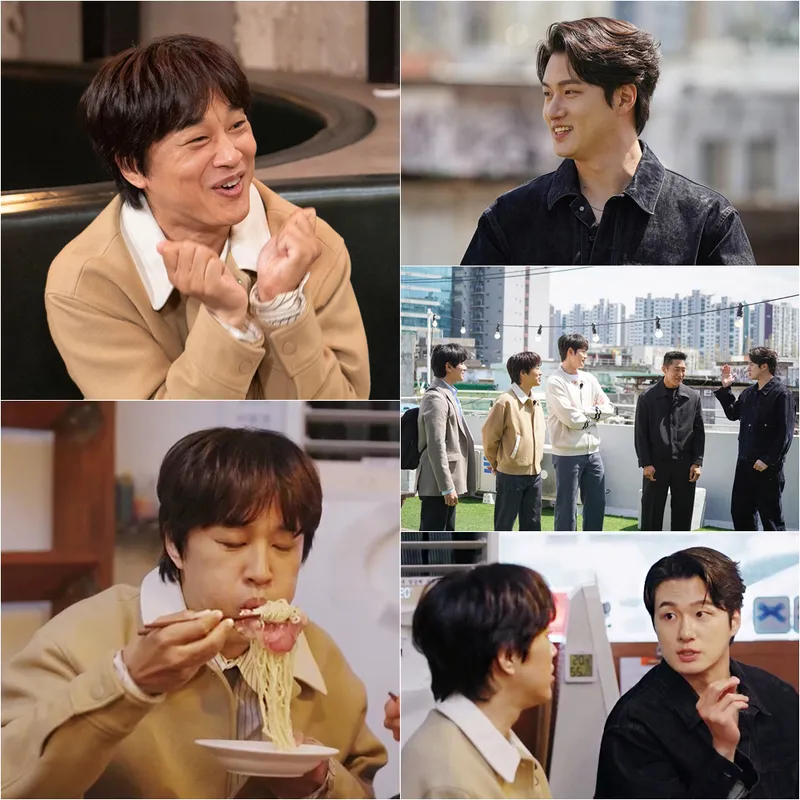 “햇살 아래 터진 재채기”…차태현·신승호, ‘핸썸가이즈’ 형제애 폭발→현장 웃음 / tvN