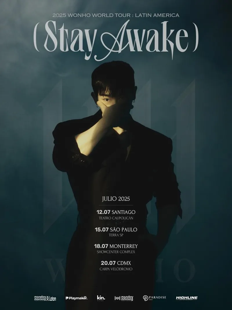 “강렬 카리스마”…원호, ‘STAY AWAKE’ 남미 투어→팬심 폭발 예고 / 하이라인엔터테인먼트
