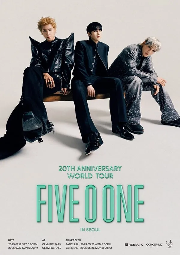 “FIVE O ONE, 매혹의 은발 등장”…김현중·허영생·김규종, 컴백 포스터→공연 기대감 폭발 / 헤네치아