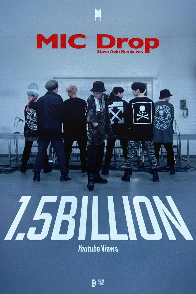 “강렬한 한 방”…방탄소년단(BTS) ‘MIC Drop’ 15억 뷰 돌파→월드클래스 증명