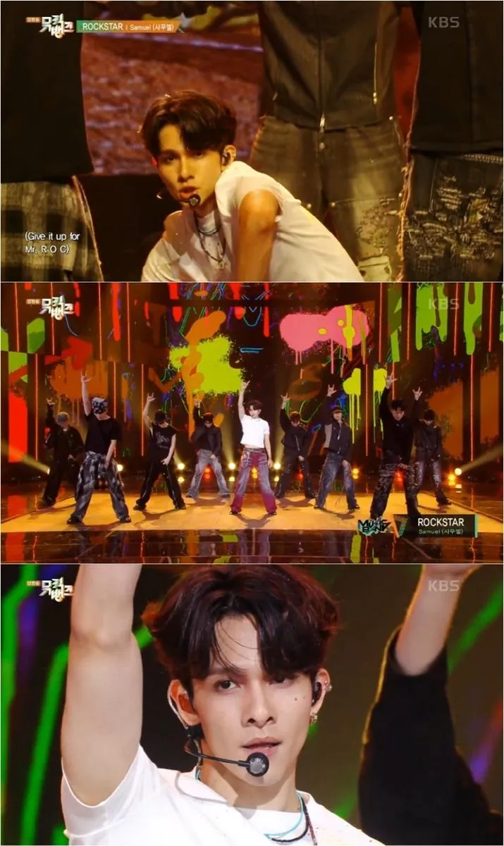 “ROCKSTAR 열기 그대로”…사무엘, 묵직한 무대→팬들 뭉클 / KBS2 '뮤직뱅크'