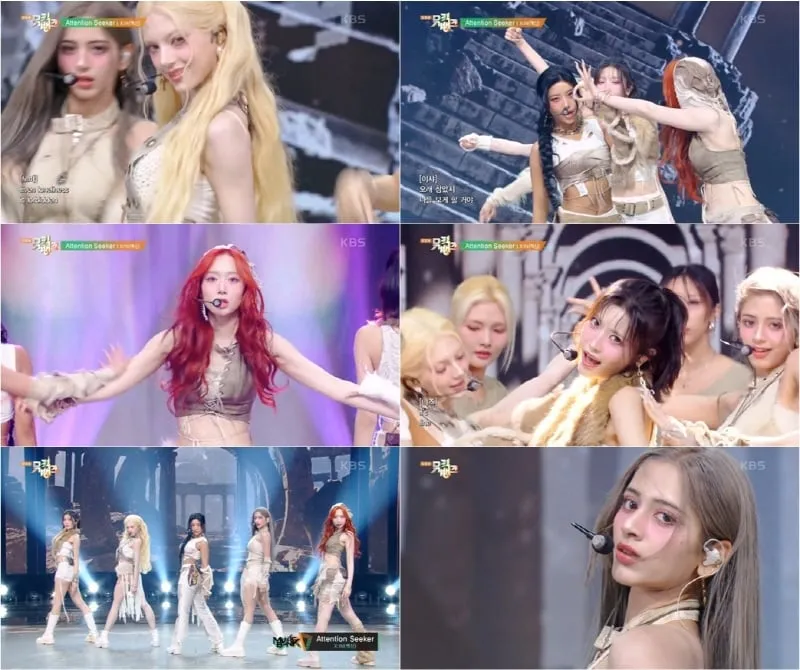 “칼군무 압도한 순간”…엑신(X:IN), ‘뮤직뱅크’ 파워 무대→현장 흔들다 / KBS2 '뮤직뱅크'