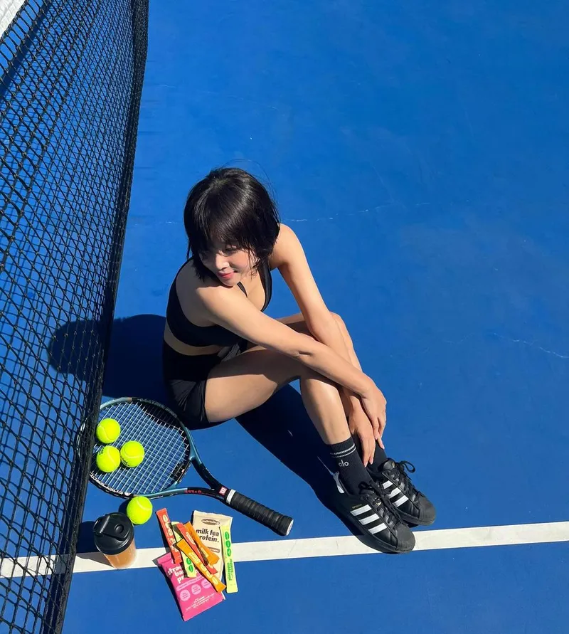 “These days”…유빈, 코트 위 뜨거운 여름→청량한 자유 / 걸그룹 원더걸스 유빈 인스타그램