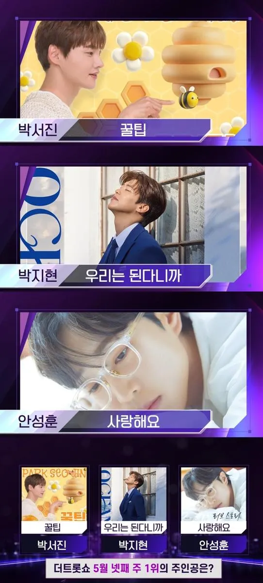 “명예의 전당 문턱 앞 긴장”…박지현·안성훈·박서진, ‘더 트롯쇼’ 1위 삼파전→최종 승자 관심 집중 / SBS미디어넷