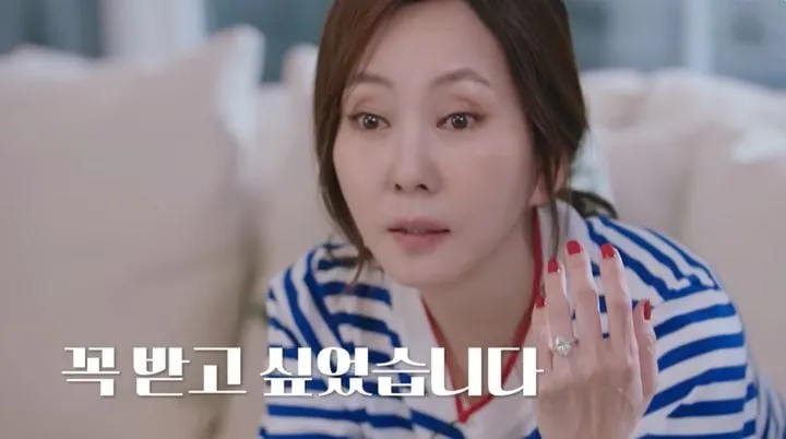 “5캐럿 다이아, 큰 거 하나만”…김남주, 김승우 반지에 미소→숨길 수 없는 설렘