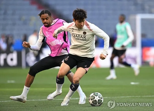 “UCL 결승 출격”…이강인, 최종 명단 포함→박지성 이후 17년 만의 우승 도전 / 연합뉴스