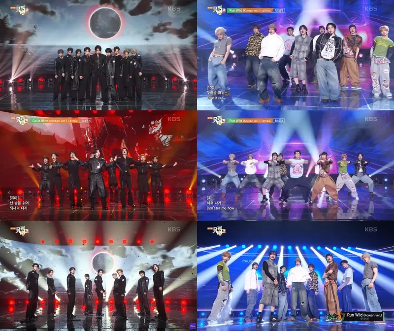 “강렬한 눈빛에 숨멎”…&TEAM, ‘뮤직뱅크’ 퍼포먼스→뜨거운 환호