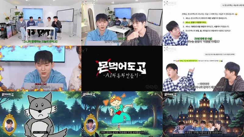“챗GPT의 반전 대답에 폭소”…몬스타엑스, ‘몬 먹어도 고’ 속 AI 신경전→동화 완성 / 몬스타엑스유튜브채널