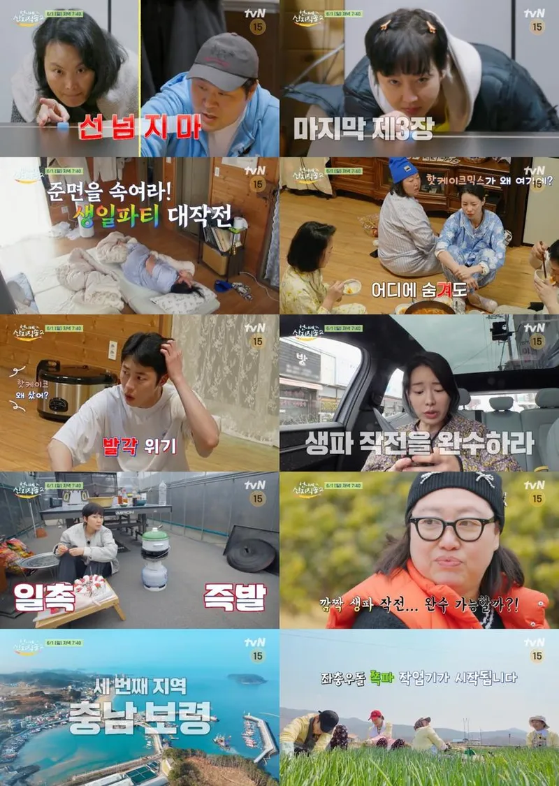 “007 작전 속 숨죽인 긴장”…언니네 산지직송2 염정아·박준면, 생일 파티 대작전→현장 술렁