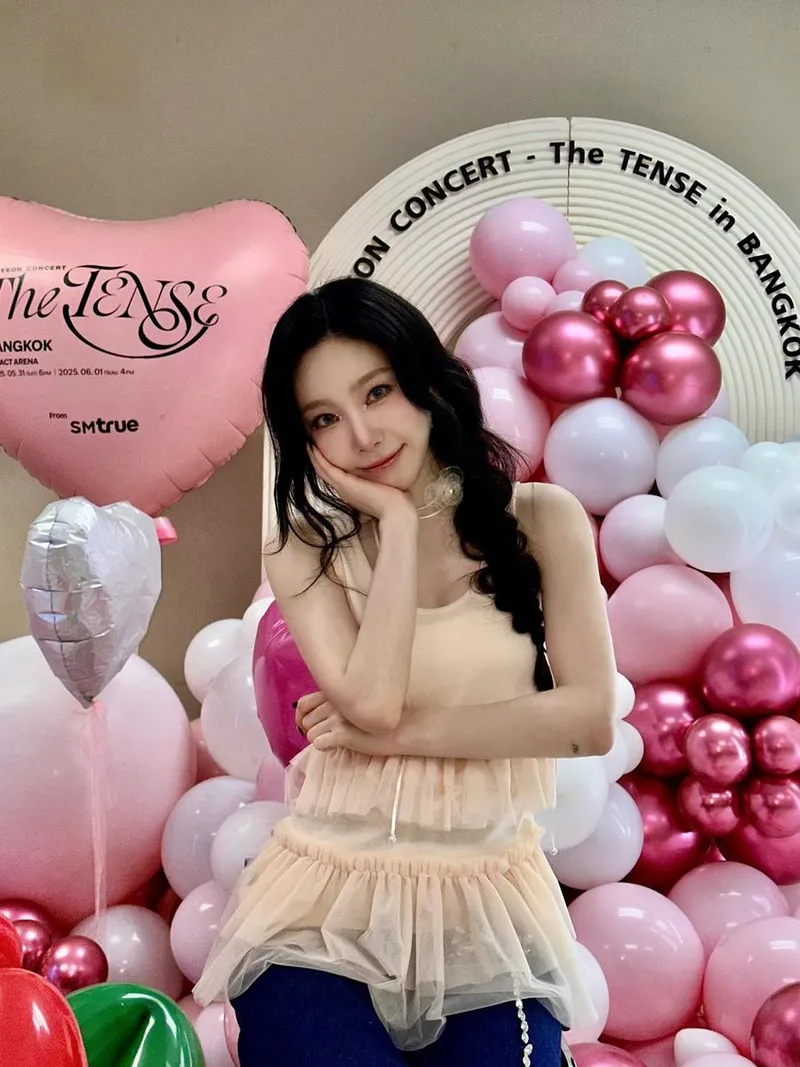 “S♡NE 만세”…태연, 설렘 가득 방콕 공연→축제 속 빛난 미소 / 걸그룹 소녀시대 태연 인스타그램