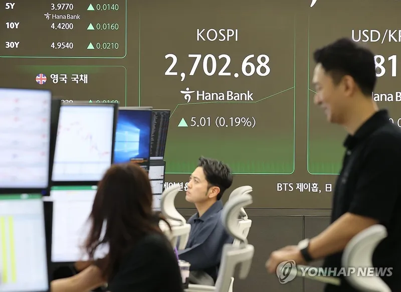 코스피 대선 전날 2,700선 등락…코스닥도 강보합 출발