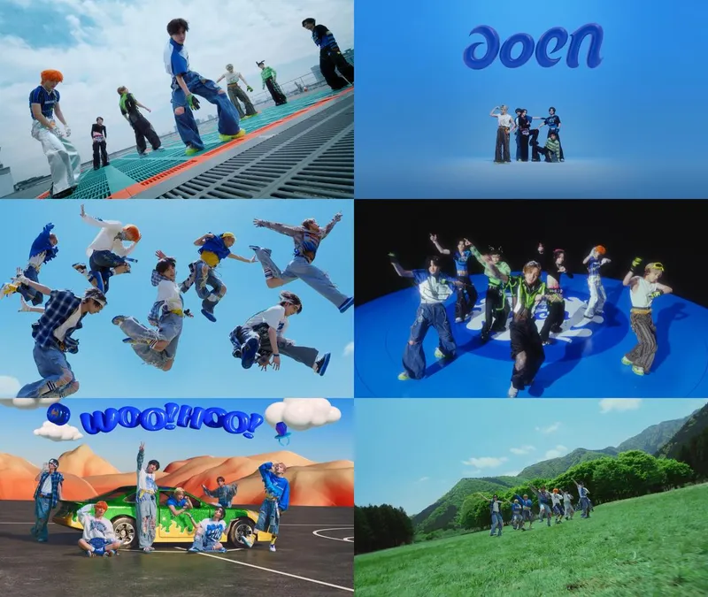 “데뷔 무대부터 터진 에너지”…아오엔(aoen), ‘The Blue Sun’ 퍼포먼스→청춘 만화의 한 장면