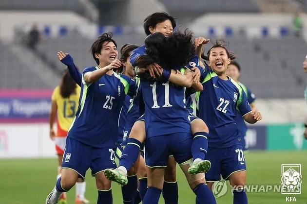 “평균 26세 세대교체”…여자축구대표팀, 콜롬비아전 신예 활약→1-1 무승부