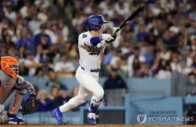 “2안타·5호 도루”…김혜성, 메츠전 멀티히트→타율 0.420 질주