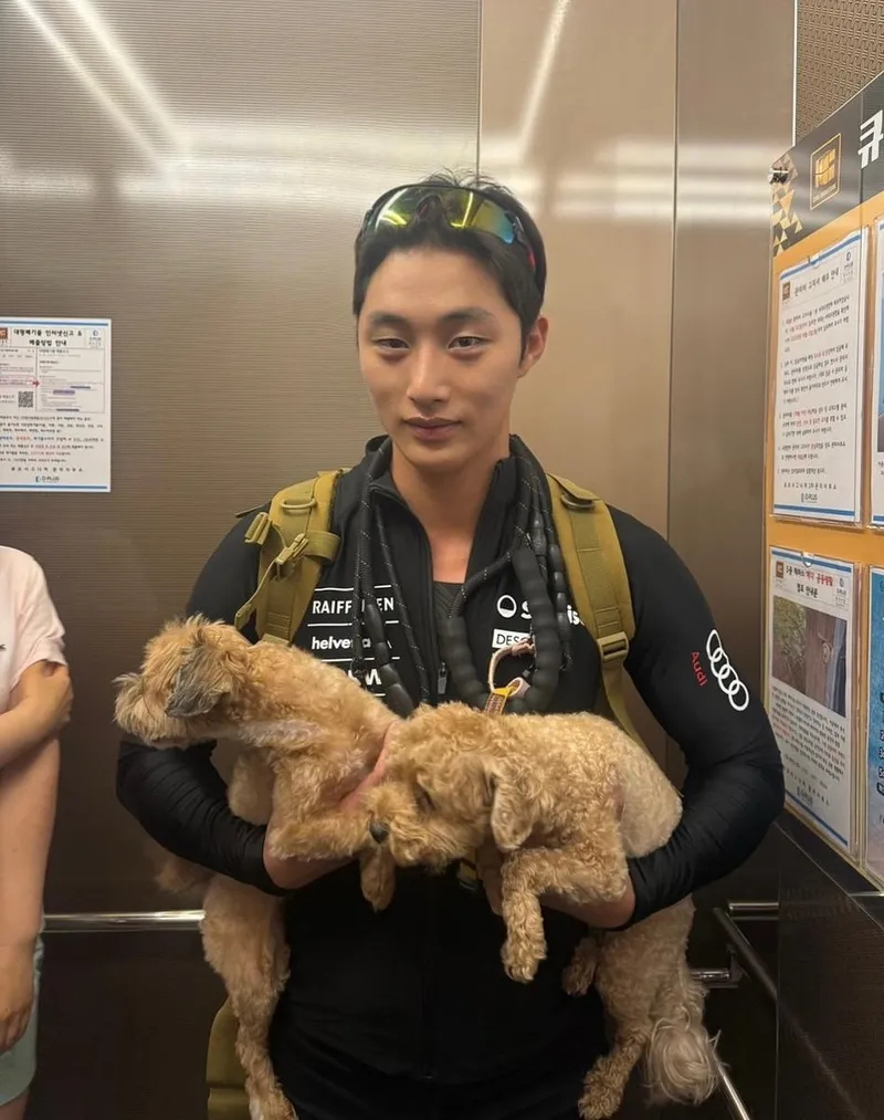“캠핑가자”…김우주, 초여름 설렘→반려견과 오붓한 출발 / 모델 김우주 인스타그램