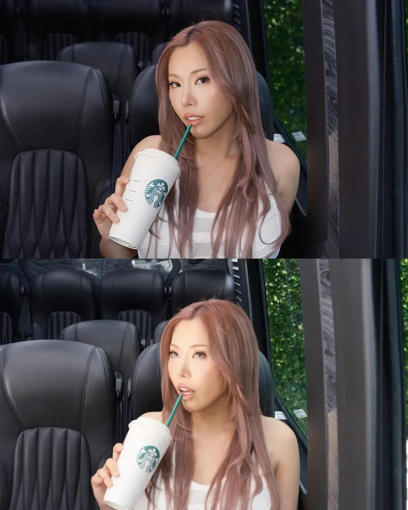 “Tudum은 정말 잊지 못할 경험”…가비, 여유 속 성숙함→차 안 몽환 셀카 / 안무가 가비 인스타그램