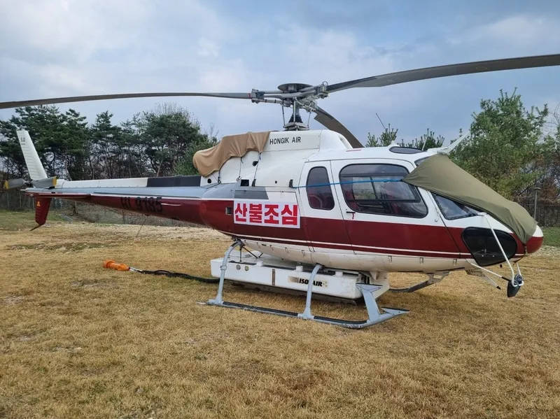 경기도 임차 헬기, DMZ 산불 푸른 절규 막았다