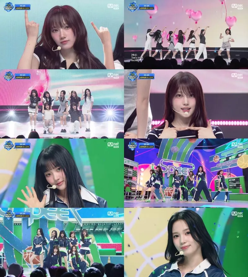“질주하는 무대”…USPEER, ‘엠카운트다운’ 첫 데뷔→강렬 존재감 / Mnet