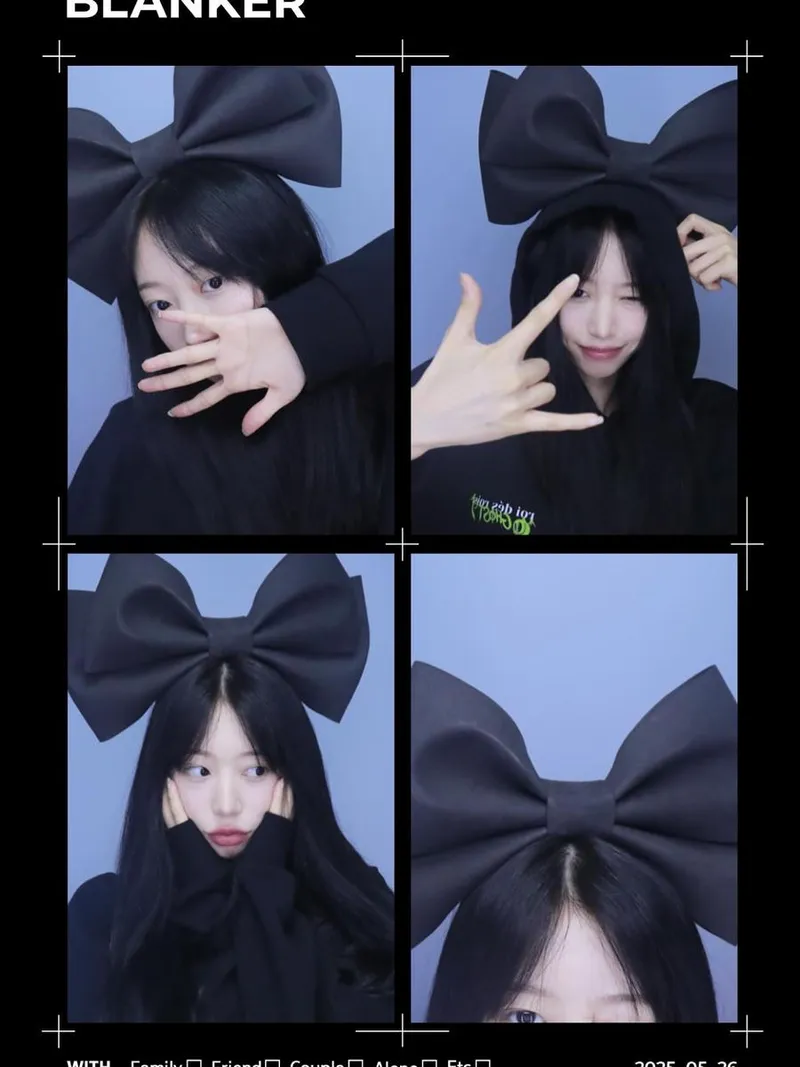 “커다란 리본과 장난스러운 손짓”…지영주, 앳된 미소→상큼 매력 발산 / 걸그룹 시크릿넘버 지영주 인스타그램