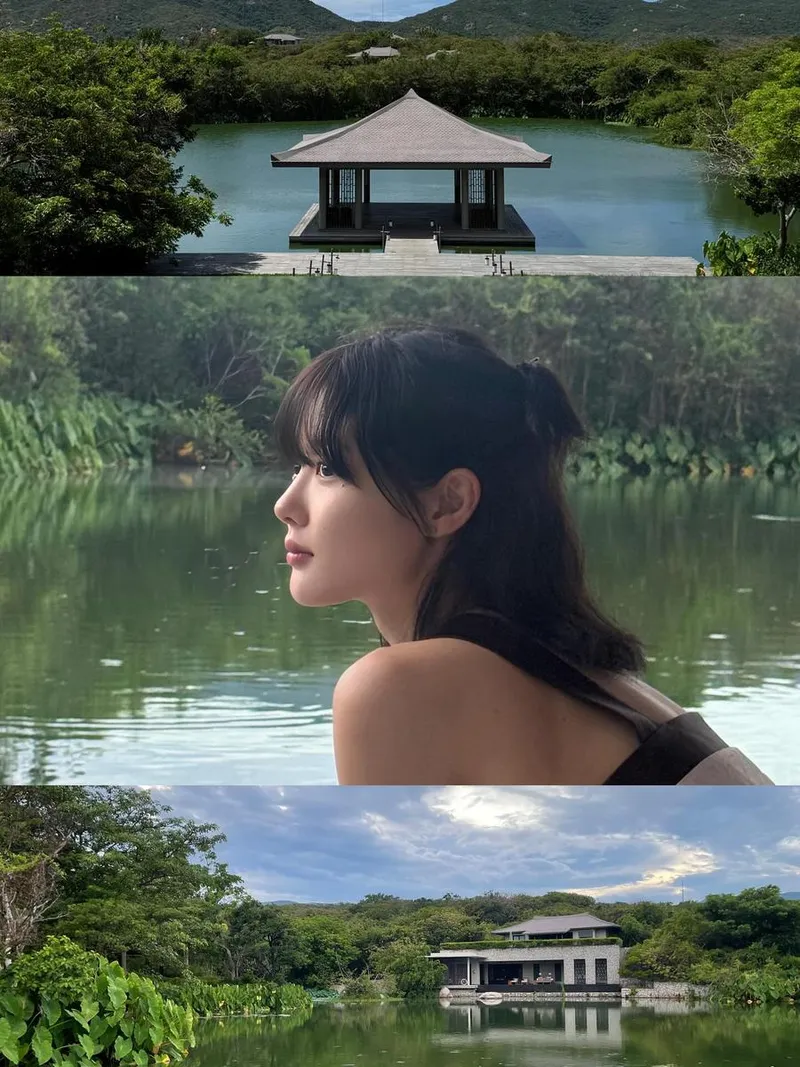 “고요한 물가의 여운”…김유정, 은은한 시선→초여름 설렘 담았다 / 배우 김유정 인스타그램
