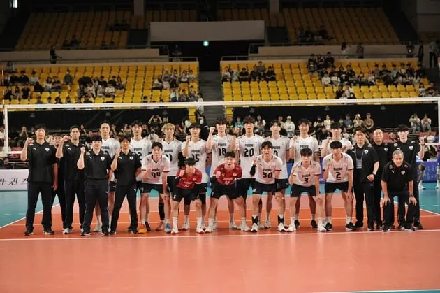 “1세트 선전 후 아쉬운 역전패”…남자배구대표팀, 네덜란드전→1-3 패배