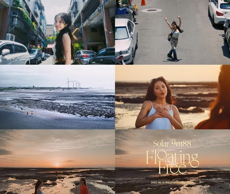 “싱그러운 추억이 번진다”…솔라·9m88, ‘Floating Free’ 협업→여름 감성 물들다 / 알비더블유