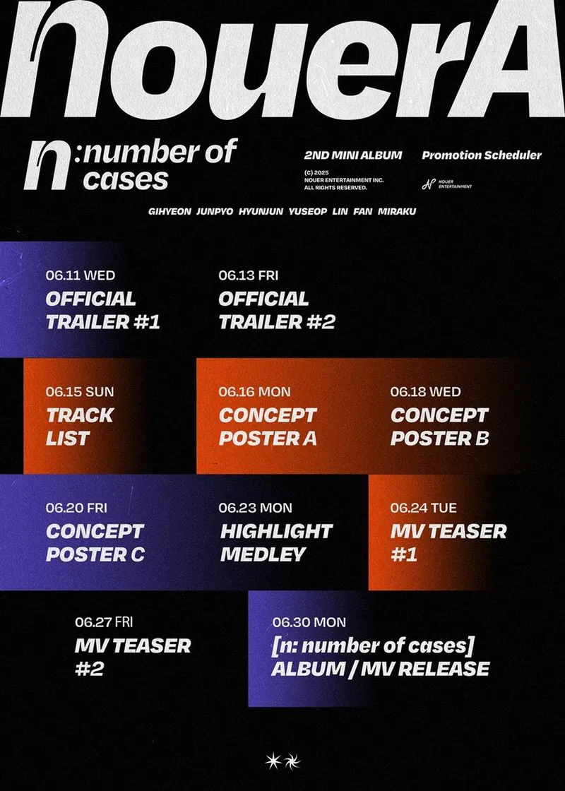 “기다림 끝에 드러난 비밀”…누에라, ‘n: number of cases’로 컴백→글로벌 시선 집중 / 누아엔터테인먼트