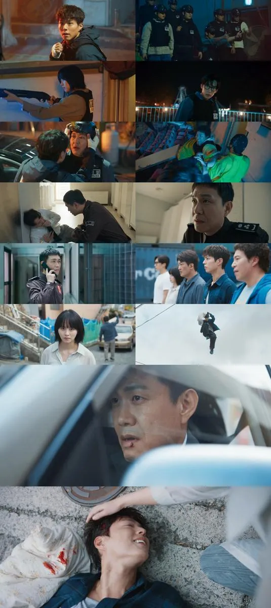 “미친 눈빛의 질주”…박보검, ‘굿보이’ 옥상 추격→오정세와 충돌 / ‘굿보이’ 영상 캡처