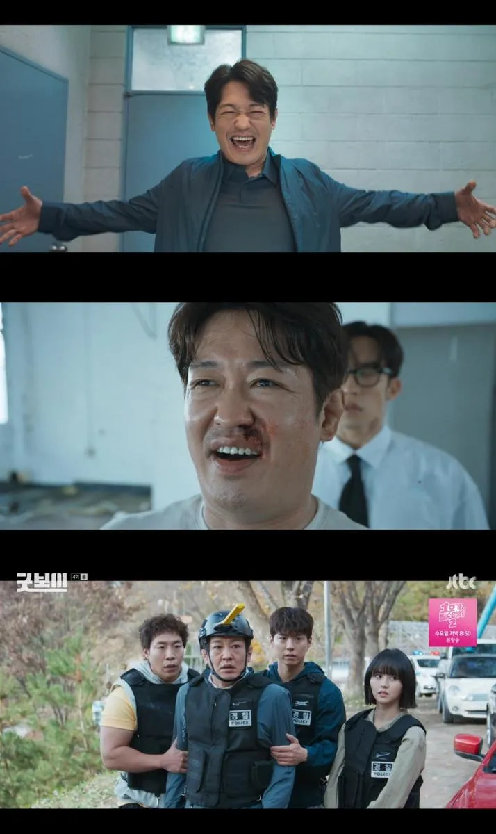 “폭소 쏟아진 코믹 절정”…허성태, ‘굿보이’ 팀장 변신→안방 휘어잡았다 / JTBC