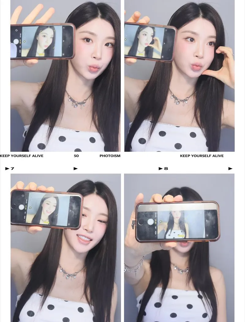 “거울 셀카 속 두 얼굴”…이유나, 신비로움 가득→폴라로이드 무드 / 걸그룹 브브걸 이유나 인스타그램