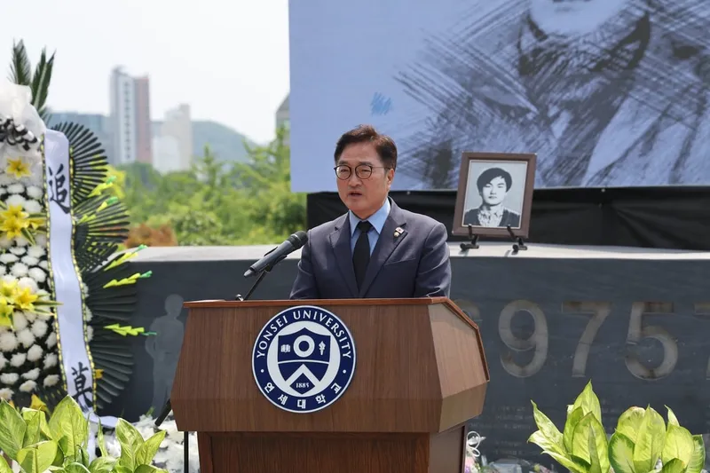 “우원식, 민주주의 외침 새기며 확장해야 한다”…국회, 이한열 추모행렬→민주유공 예우 결의
