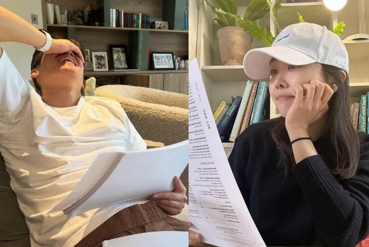 “폭소 터진 순간”…박지성·김민지, 책 원고 앞 진짜 표정→예상 밖 반응