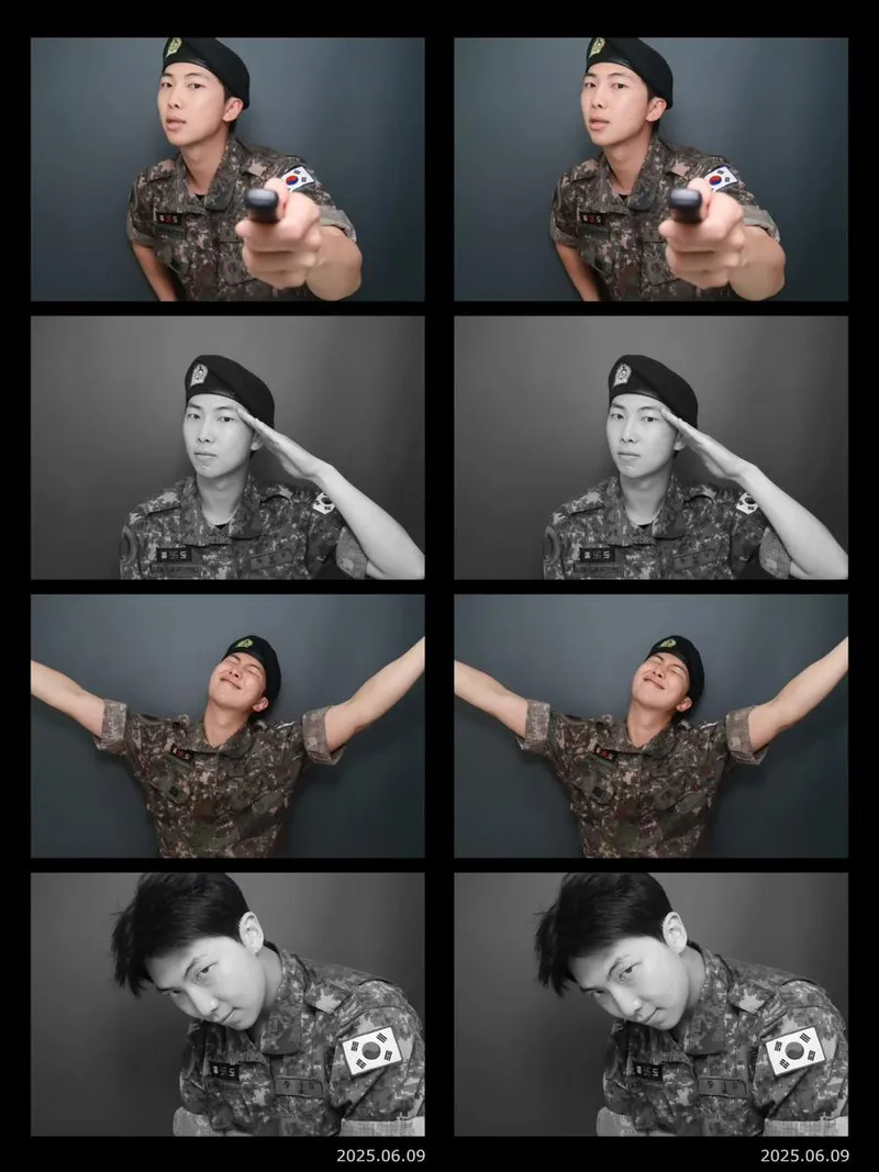 “2023.12.11 ~ 2025.6.10”…RM, 군복의 자부심→성숙한 시선으로 장식 / 방탄소년단 RM 인스타그램