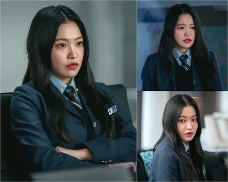 “눈빛이 흔들린 순간”…김예림, ‘청담국제고등학교2’ 백제나역→차가운 카리스마 귀환 / 와이낫미디어, 리안컨텐츠