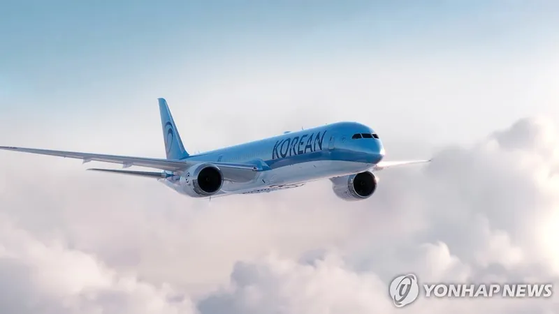 대한항공 괌발 KE422, 엔진오일 경고 회항