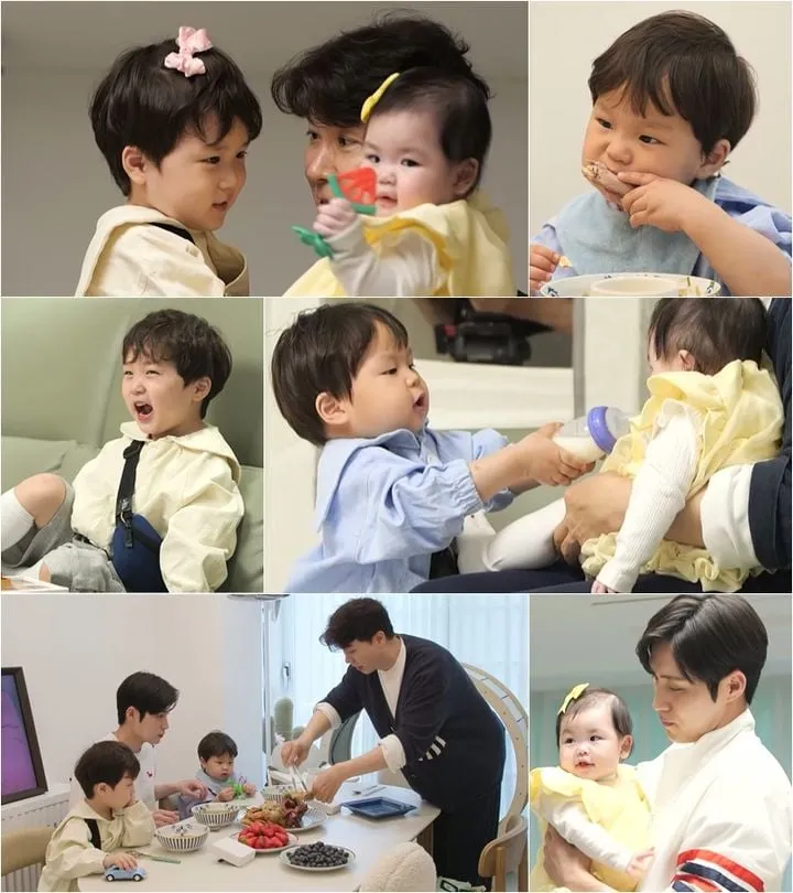 “웃음꽃 핀 첫 만남”…박수홍·김준호子, ‘슈퍼맨이 돌아왔다’ 재이 향한 눈빛→오빠들 경쟁