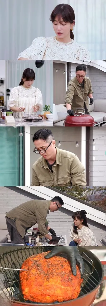 “20년 내공 바비큐”…기은세·오빠, 풀드포크 대결→홈파티 감탄 / KBS2TV ‘신상출시 편스토랑’