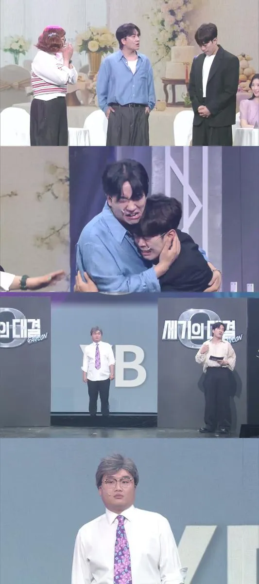 “뜻밖의 오열”…신윤승, ‘개그콘서트’ 심문규와 포옹→브로맨스 반전 / KBS2 '개그콘서트' 제공