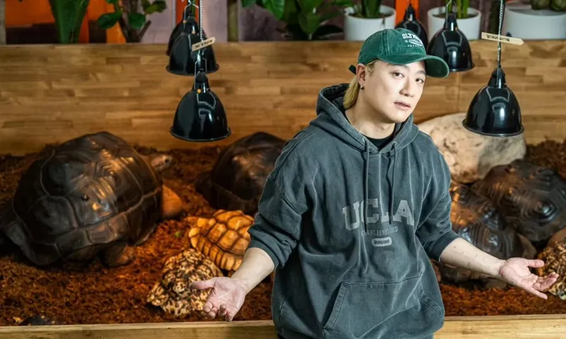 “느림의 미학 속에서”…아웃사이더, 거북이와 함께한 여유→초여름 새로운 도전 / 래퍼 아웃사이더 인스타그램