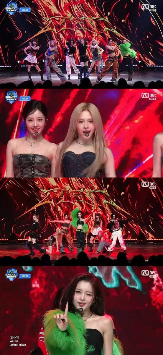 “강렬하게 뒤흔든 퍼포먼스”…R.E.D, ‘엠카운트다운’ 무대→시선 압도 / Mnet
