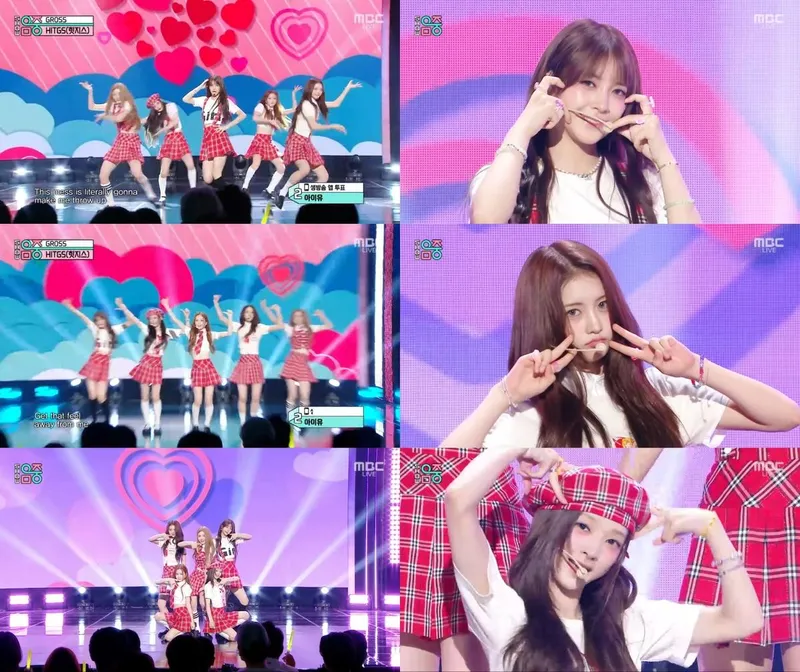 “새빨간 하트 무대”…HITGS(힛지스) ‘음악중심’ 소녀력→중독적 ‘GROSS’ / MBC